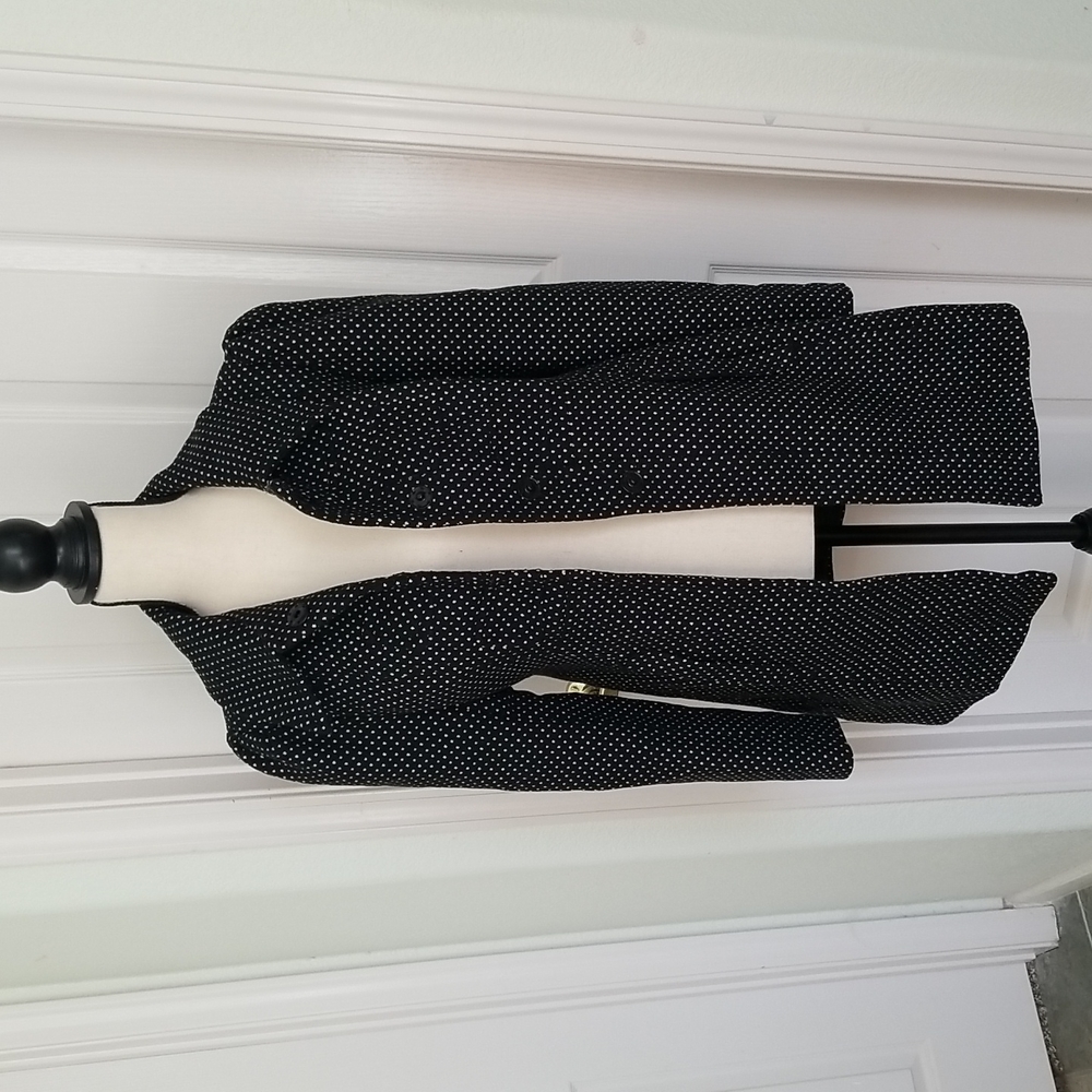 Tulle Polka Dot Peacoat